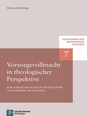 cover image of Vorsorgevollmacht in theologischer Perspektive
